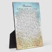 デシデラタソーブオンウォーター色海ビーチ フォトプラーク (側面)