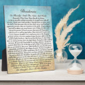 デシデラタソーブオンウォーター色海ビーチ フォトプラーク (側面)