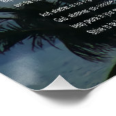 デシデラタパームツリーサンダウン ポスター (コーナー)