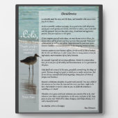 デシデラタビーチシーンプラーク – Filipino Lolo Gift フォトプラーク (正面)