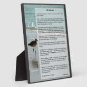 デシデラタビーチシーンプラーク – Filipino Lolo Gift フォトプラーク (側面)