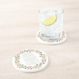 デシデラタピンクローズリース コースター