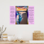 デシデラタブルー海ポスター ポスター (キッチン)