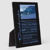 デシデラタポエムサーフィンイン・ハワイ フォトプラーク (側面)