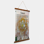 デシデラタポゾン赤面ピンクダリア開花 吊り下げ型タペストリー (傾斜あり)