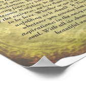 デシデラタポーブオンアンティークスタイル紙 ポスター (角)