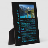 デシデラタポーブモレーヌ湖 フォトプラーク (側面)