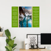 デシデラタ威厳のあるマウンテンビューポスター ポスター (ホームオフィス)