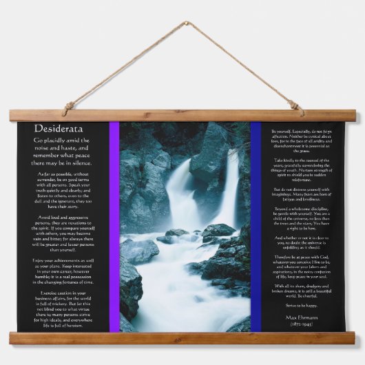 デシデラタ岩谷の滝 吊り下げ型タペストリー (正面)