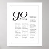 デシデラタ感動的アートプリント ポスター (正面)