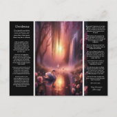 デシデラタ滝:穏やかな夕暮れカスケード ポストカード (正面)