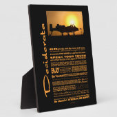 デシデラタ詩デシデラタA-10サンダーボルト フォトプラーク (側面)