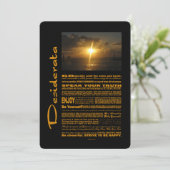 デシデラタ詩非常に明るい夕日 (スタンド正面)