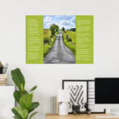 デシデラタ詩 – カントリーレーン ポスター (ホームオフィス)