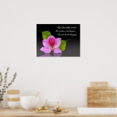 デシデラタ・オーキッド・アート感動的写真 ポスター (キッチン)