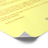 デシデラタ – ゴールデンサンフラワーシード ポスター (角)