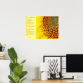 デシデラタ – ゴールデンサンフラワーシード ポスター (ホームオフィス)