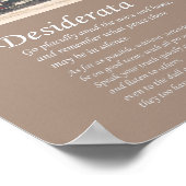 デシデラタ – ノバトティオステラルムオルビスタブラ ポスター (角)