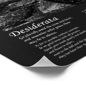 デシデラタ – ファインアートヴィンテージワゴンホイール ポスター (角)