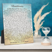 デシデラータポエムオンウォーターカラービーチ フォトプラーク (側面)