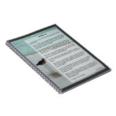 デシデラータ詩 – シーガルオンザビーチの場 ノートブック (右側)