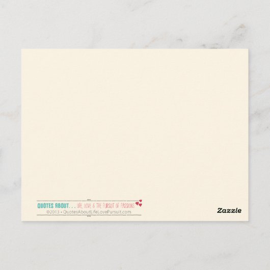 デシデラ感動的タ詩 ポストカード (裏面)