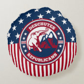 デシュテス共和党ラウンド装飾用クッション ラウンドクッション (裏面)