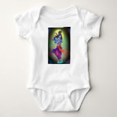 デシンはクリシュナ卿 ベビーボディスーツ (正面)