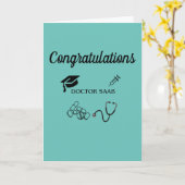 デシ博士おめでとう カード (黄色い花)