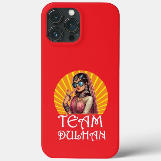 デシ・ウェディング シャーディ ヴァイブス オリジナルプリント Case-Mate iPhoneケース (裏面)