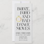 デジおもしろいユニークタル結婚式の日付の保存 セーブザデート (正面)