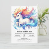 デジお洒落タル馬誕生日 招待状 (スタンド正面)