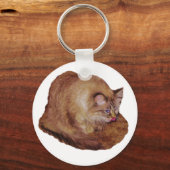 デジの子猫ラズベリーキーチェーン キーホルダー (正面)