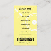 デジェモダンイスタイル黄色カバー 名刺 (裏面)