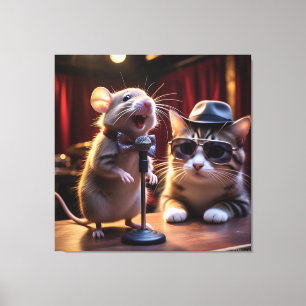 デジカラフルタル3Dキャンバスアート – パーフェクトウォールデコ キャンバスプリント