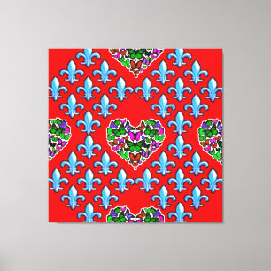 デジカラフルタル3Dキャンバスアート – パーフェクトウォールデコ キャンバスプリント