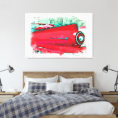 *~*デジクラシックタル絵画の写真ヴィンテージレトロ キャンバスプリント (インサイチュ (寝室))