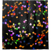 デジコンテンポラリータルステンドグラス シャワーカーテン (正面)