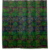 デジコンテンポラリータルステンドグラス シャワーカーテン (正面)