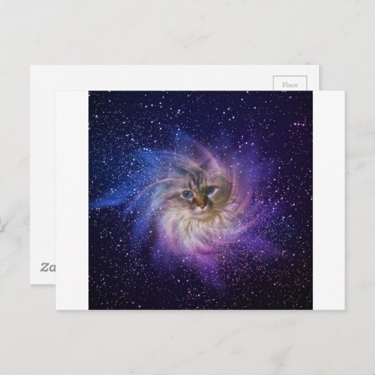 デジス世界の署名紫星雲の写真 ポストカード (正面/裏面)