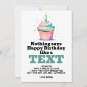 デジタおもしろいルダウンロード誕生日 招待状 (正面)