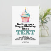 デジタおもしろいルダウンロード誕生日 招待状 (スタンド正面)