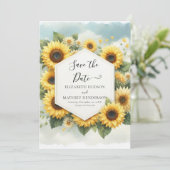 デジタお洒落ルひまわり結婚の セーブザデート (スタンド正面)