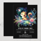 デジタお洒落ルタイガー誕生日 招待状 (正面/裏面)