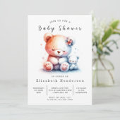 デジタお洒落ルベアの赤ちゃんシャワー 招待状 (スタンド正面)