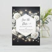 デジタお洒落ルホワイトローズ結婚ズ セーブザデート (スタンド正面)