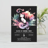 デジタお洒落ル猫誕生日 招待状 (スタンド正面)