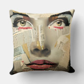 デジタアートユニークルアート |レディかわいらし抽象芸術 クッション (裏面)