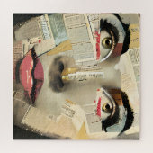 デジタアートユニークルアート |レディかわいらし抽象芸術 ジグソーパズル (横)