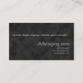 デジタエレガントルブラックスエードとクリンクルハーレクイン 名刺 (裏面)